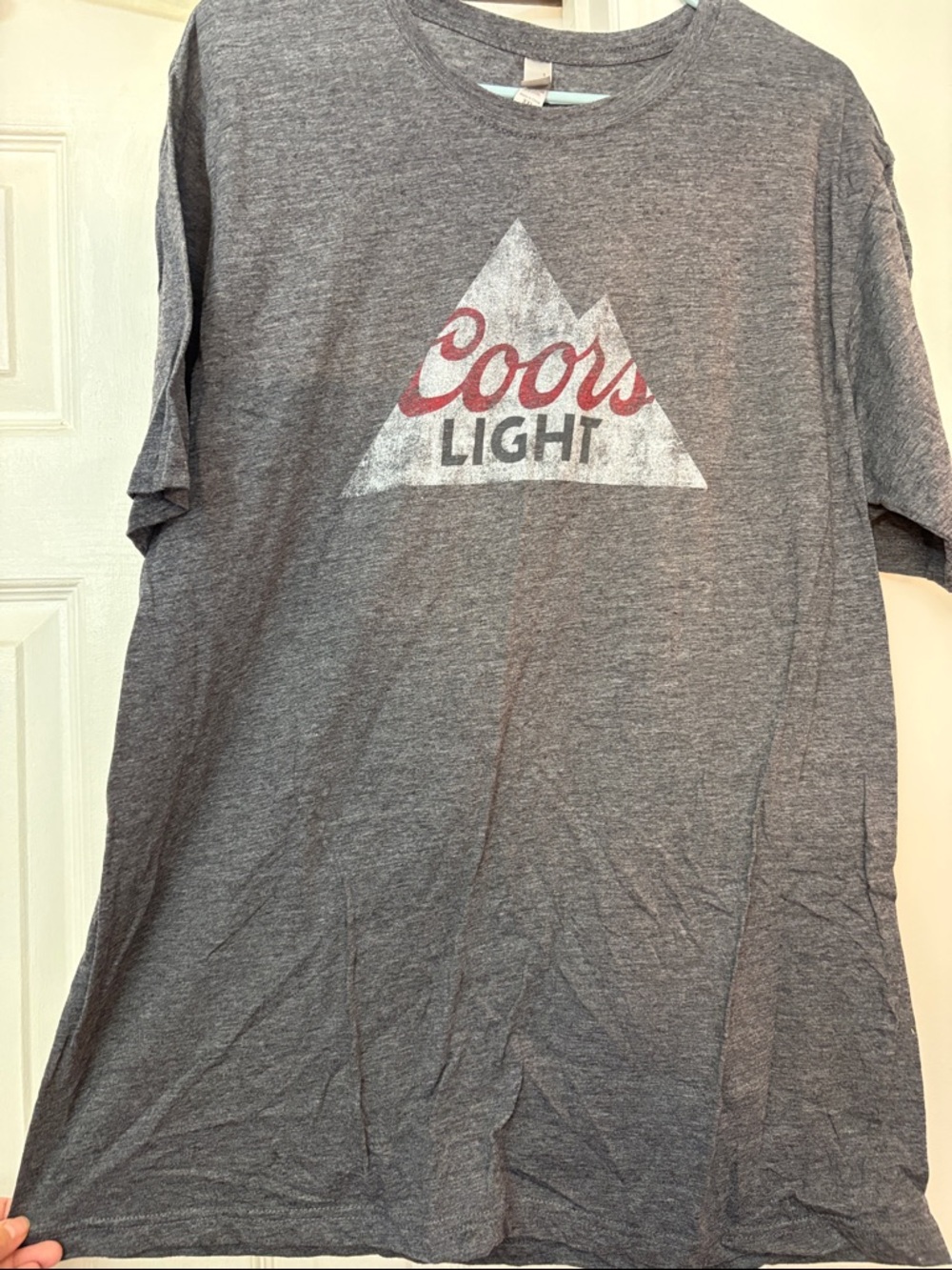 Coors light beer tee Men's Gray Logo T-Shirt